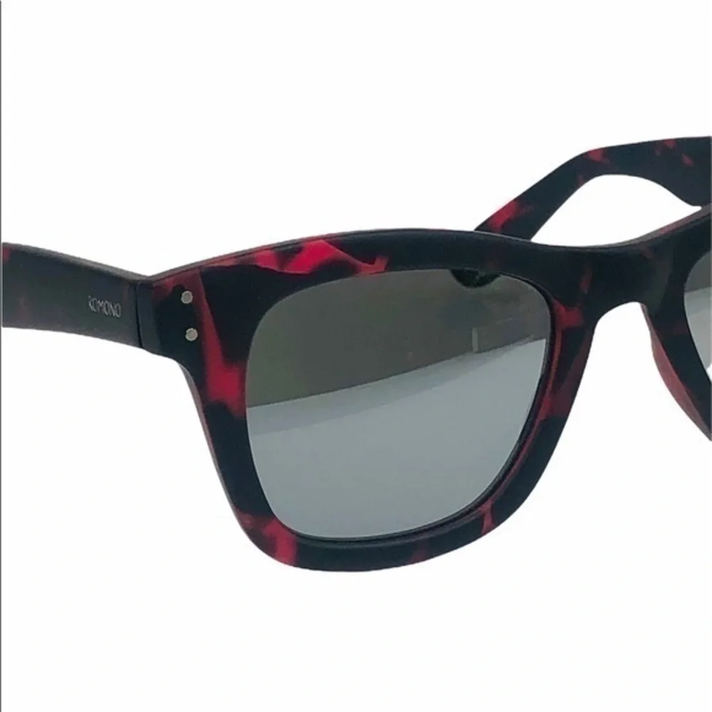 New KOMONO Allen Matte Beetroot Tortoise Sunglasses